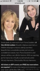 My director and fellow performer Wendy Hammers. Her Tasty Words storytelling events are not to be missed!